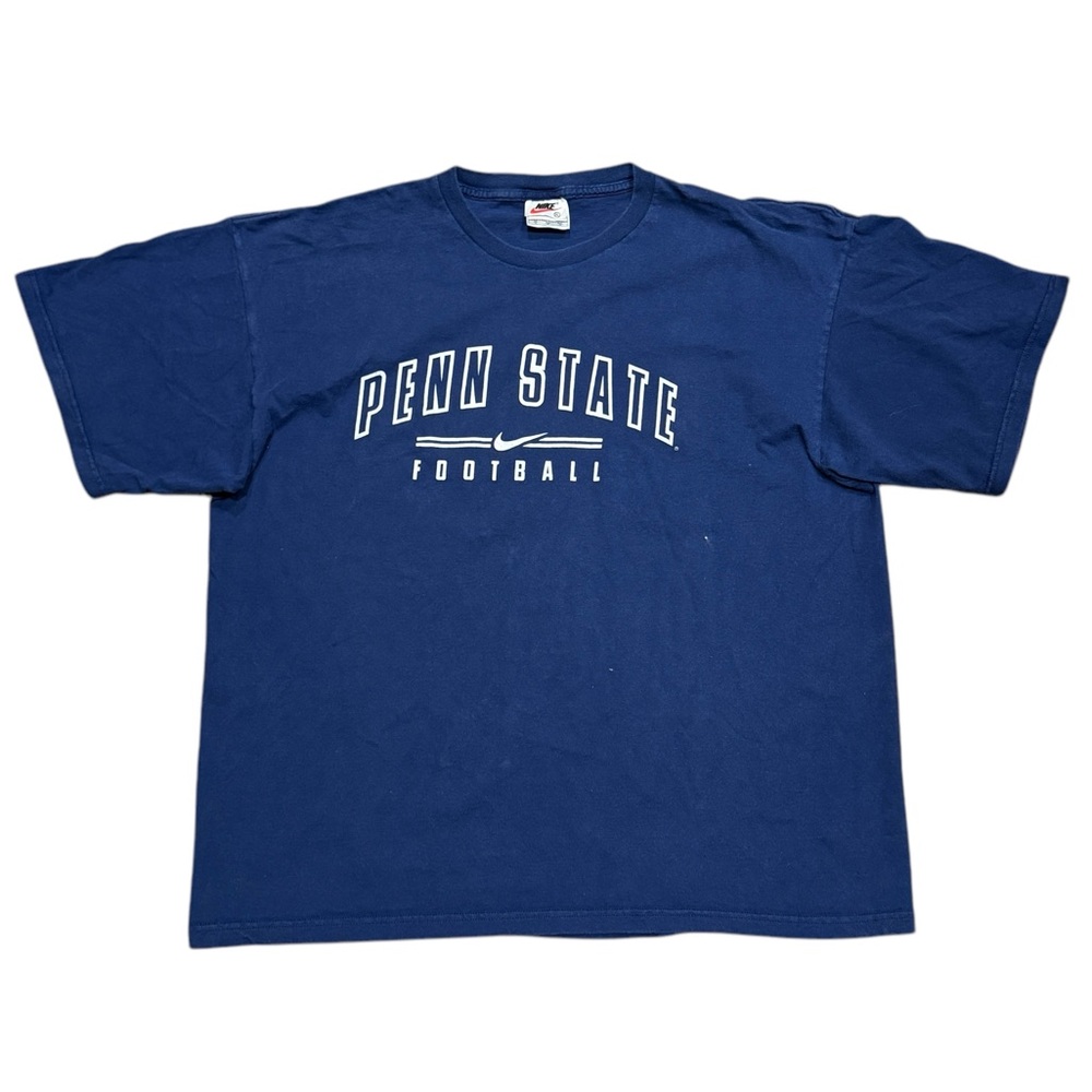 Vintage Y2K Nike Penn State Center Swoosh Blue T-Shirt Men’s Sz XL